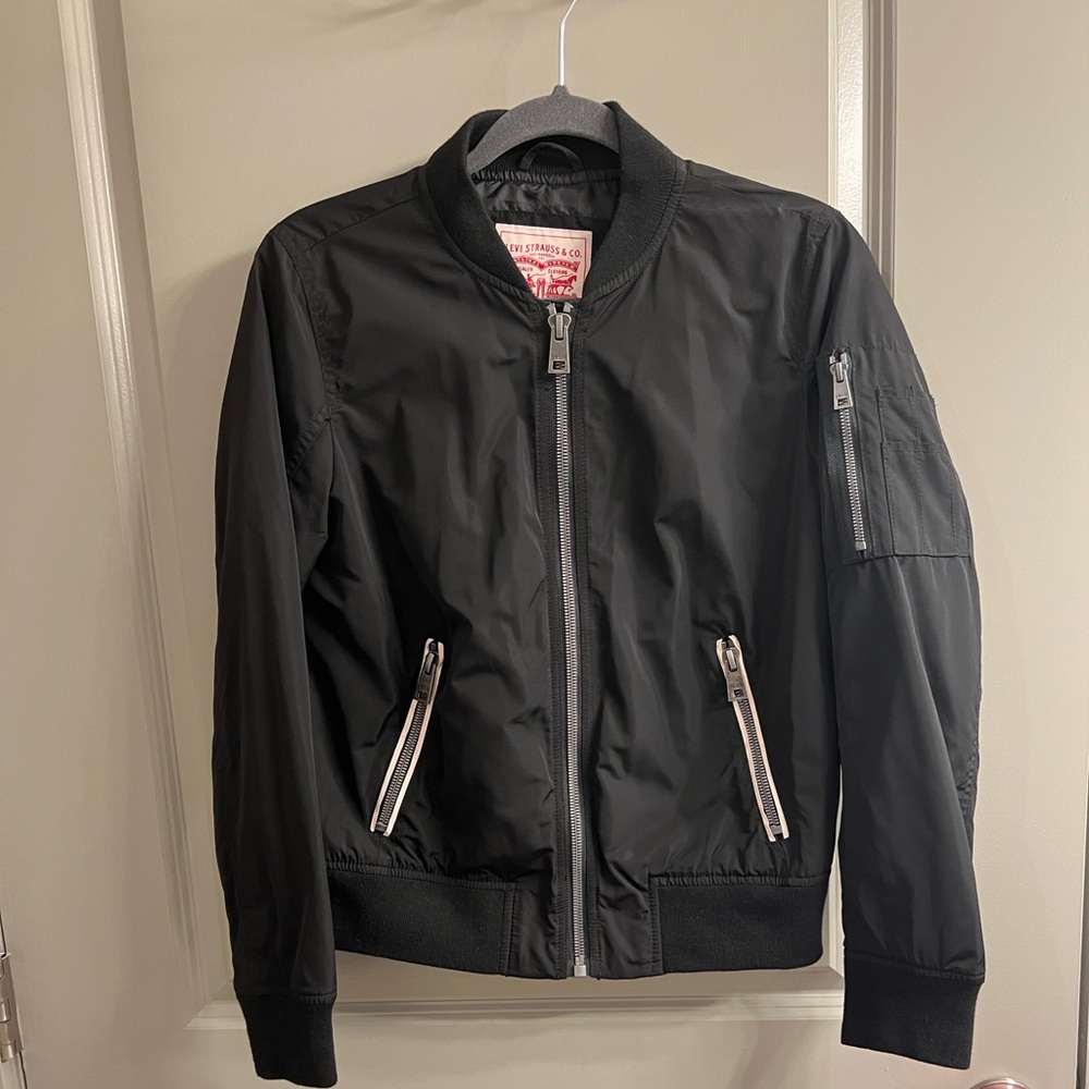 Levi's Black Jacket with Red Label